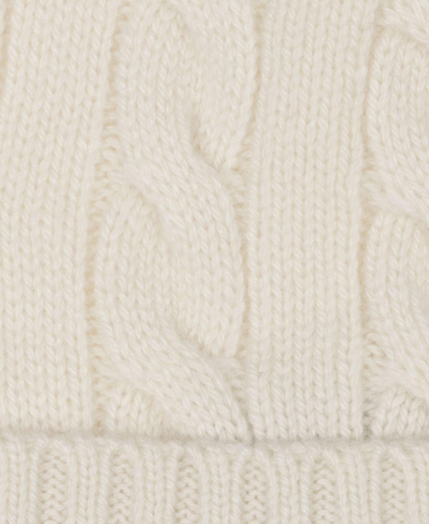 Мужская шапка Polo Ralph Lauren Cashmere Blend Cable Beanie, цвет: Кремовый — фото 4