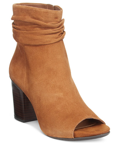 Kenneth Cole Reaction Frida Cool Slouchy Peep Toe Ankle Booties