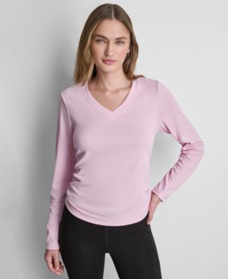 Women's Long-Sleeve Ruched Tech Top