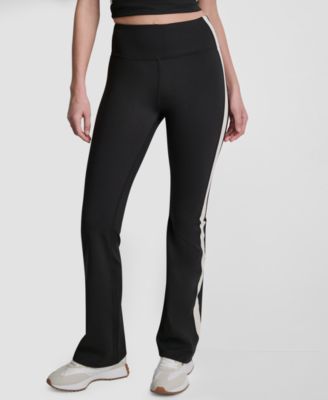 Women's Side-Stripe High-Rise Flared Leggings