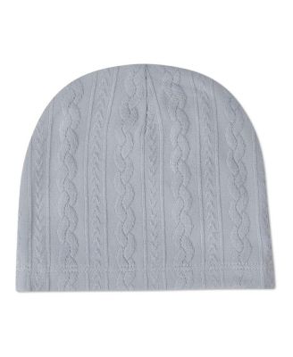Baby Girls Cozy Cotton-Rich Faux-Cable Jacquard Knit Beanie