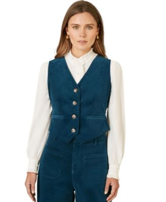 Women's Tailored Ribbed Waist coat