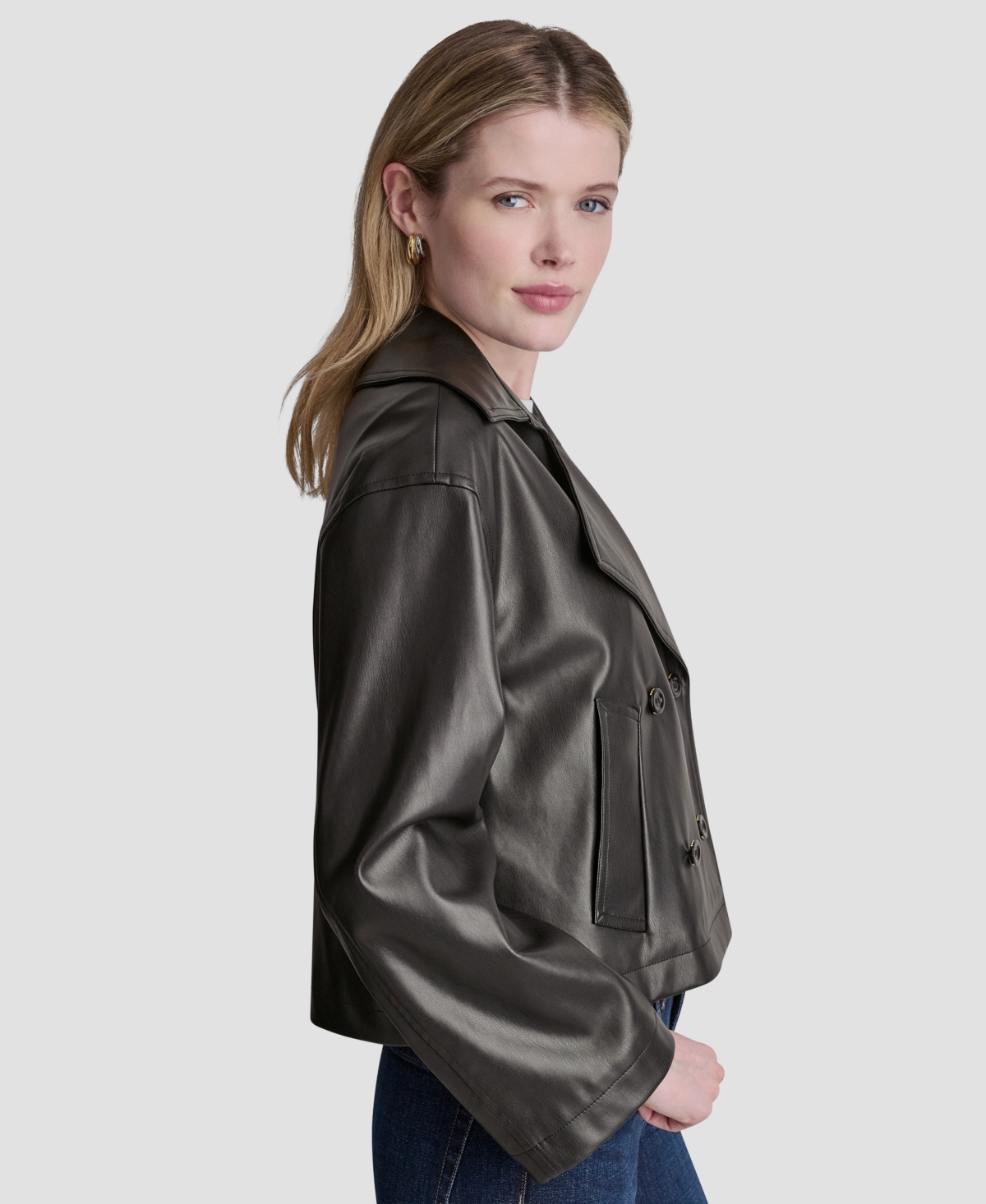 Dkny Jeans Women's Double Breasted Jacket