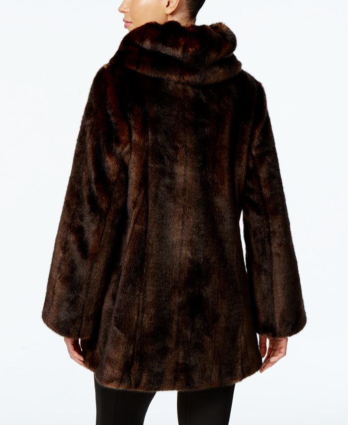 Jones New York FauxFur Asymmetrical Coat Macy's