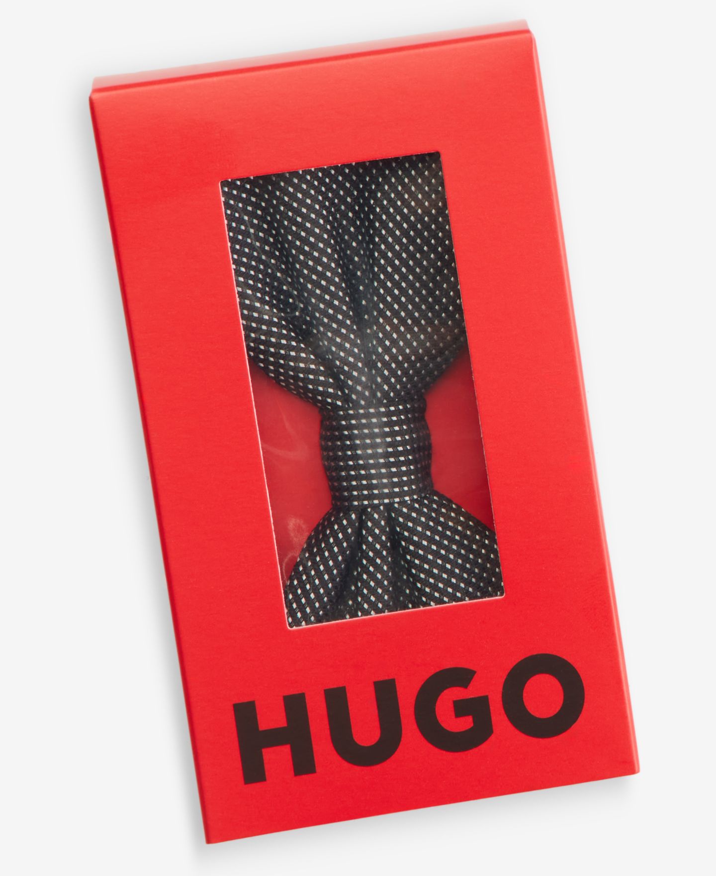 Мужская готовая бабочка Hugo Boss с узором, цвет: Чёрный, вариант 1 — фото 3