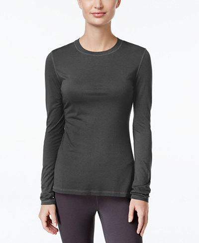 Ideology Long-Sleeve Base-Layer Top, Only at Macy's
