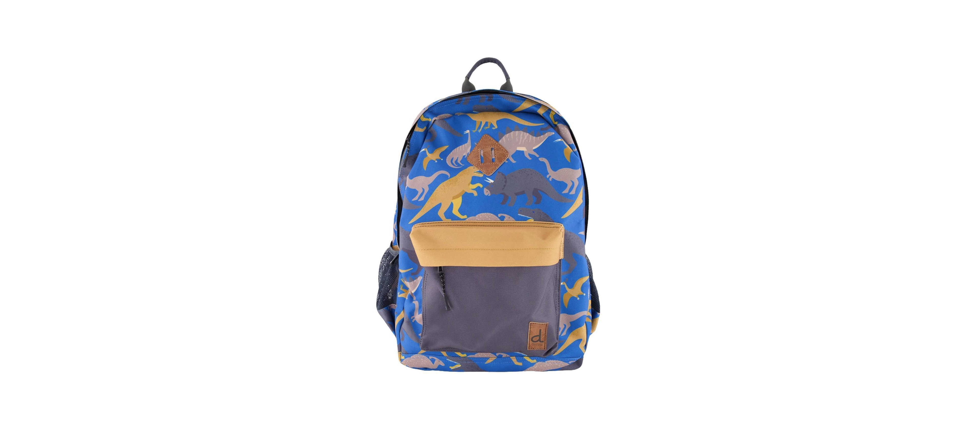 Deux par Deux Little Boy Dinosaur Durable Spacious Organized Backpack