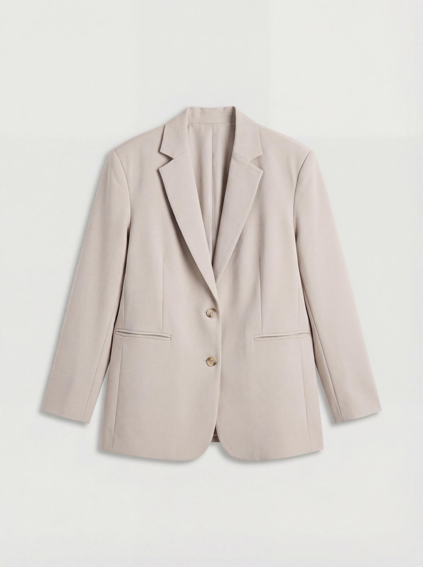 Женский пиджак Warehouse Oversized Single Breasted Blazer, цвет: Серо-бежевый — фото 4