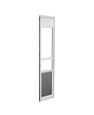 Dog Door for Sliding Glass Door Adjustable Height Extra Large Flap 180 Degree Swing