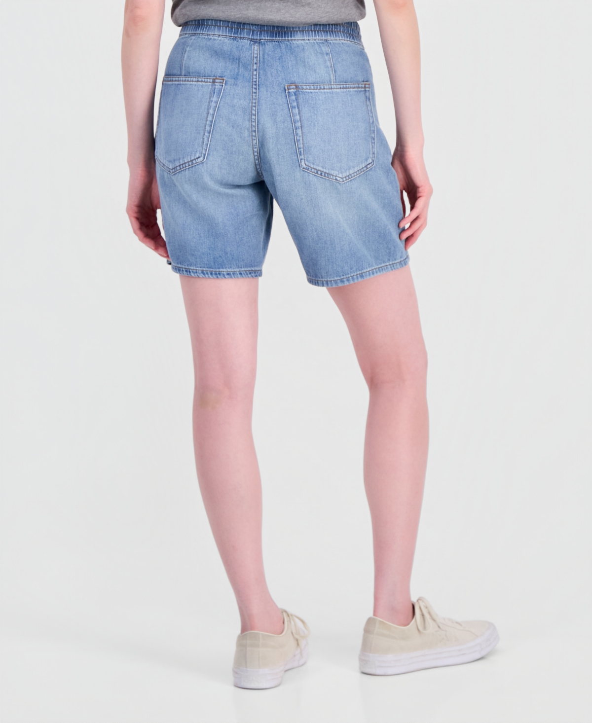 Lucky Brand Women's Tie-Waist Cotton Denim Shorts