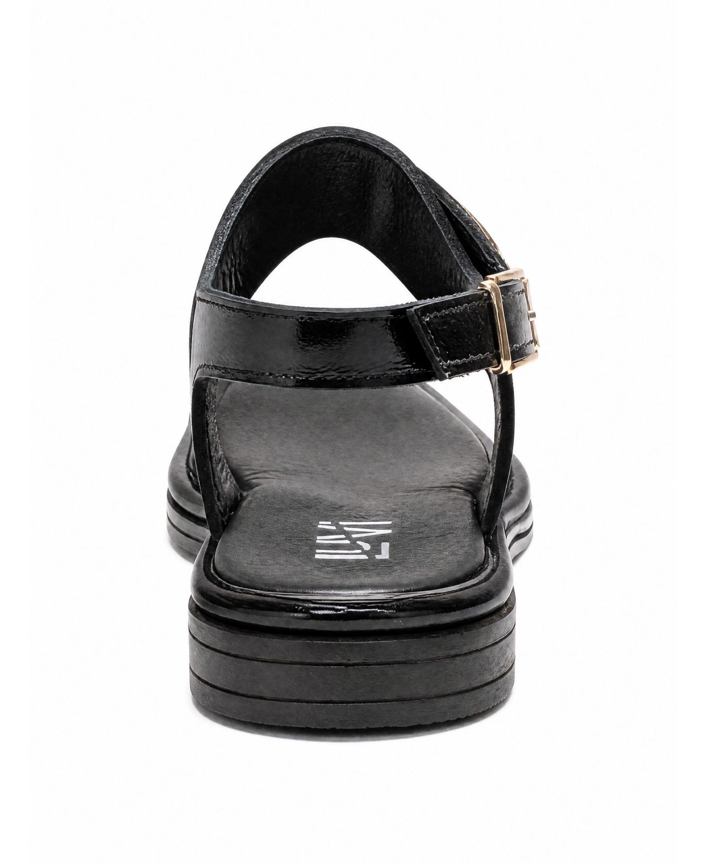 Женские сандалии Forever & Always Shoes Auren Leather Buckle Sandal, цвет: Чёрный — фото 3