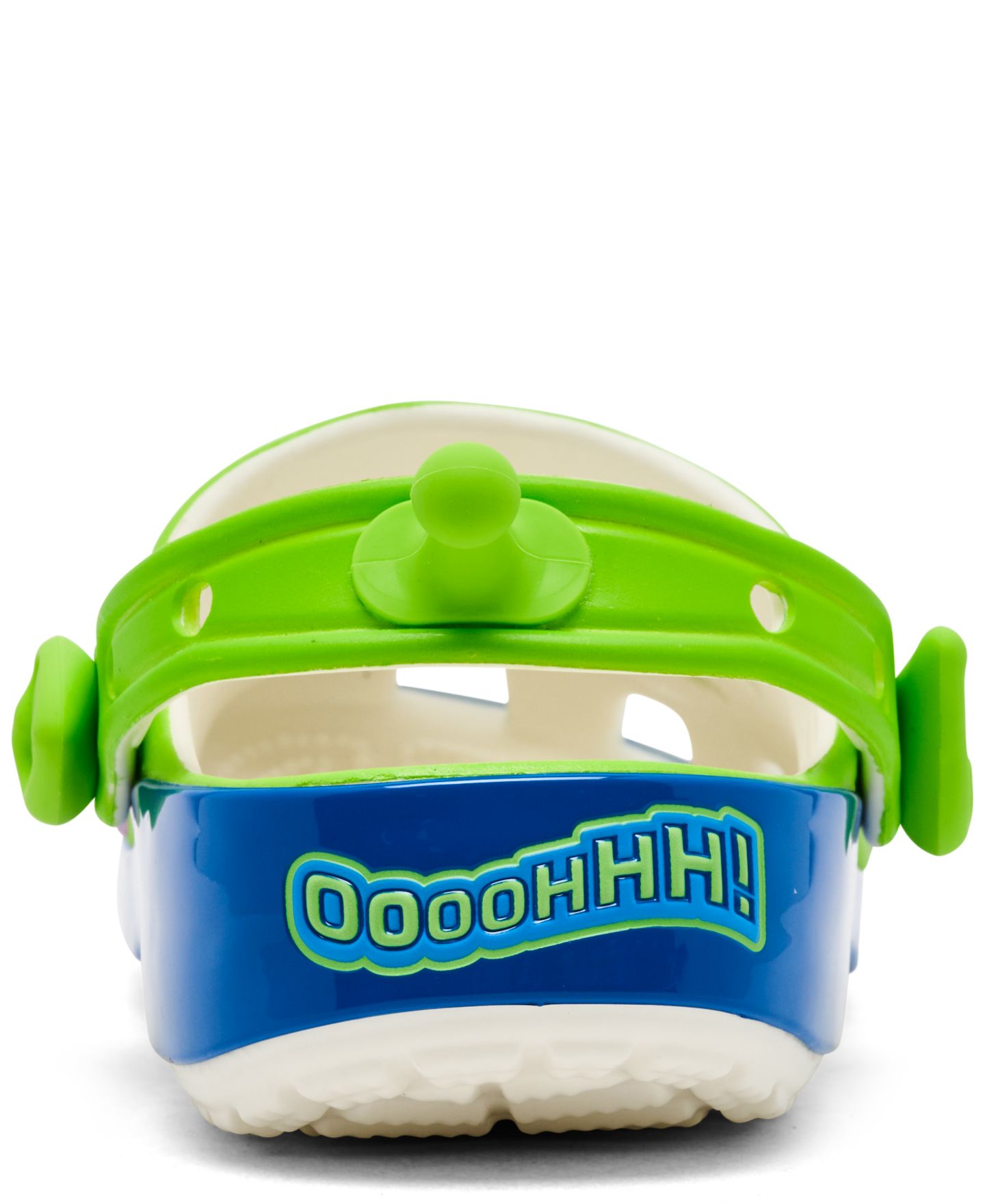 Сабо Crocs x Toy Story Alien Classic Clogs from Finish Line для мальчиков, цвет: Зелёный / Синий — фото 4