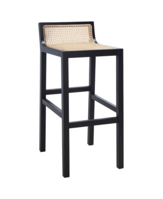 Saito Low Back Cane Bar Stool