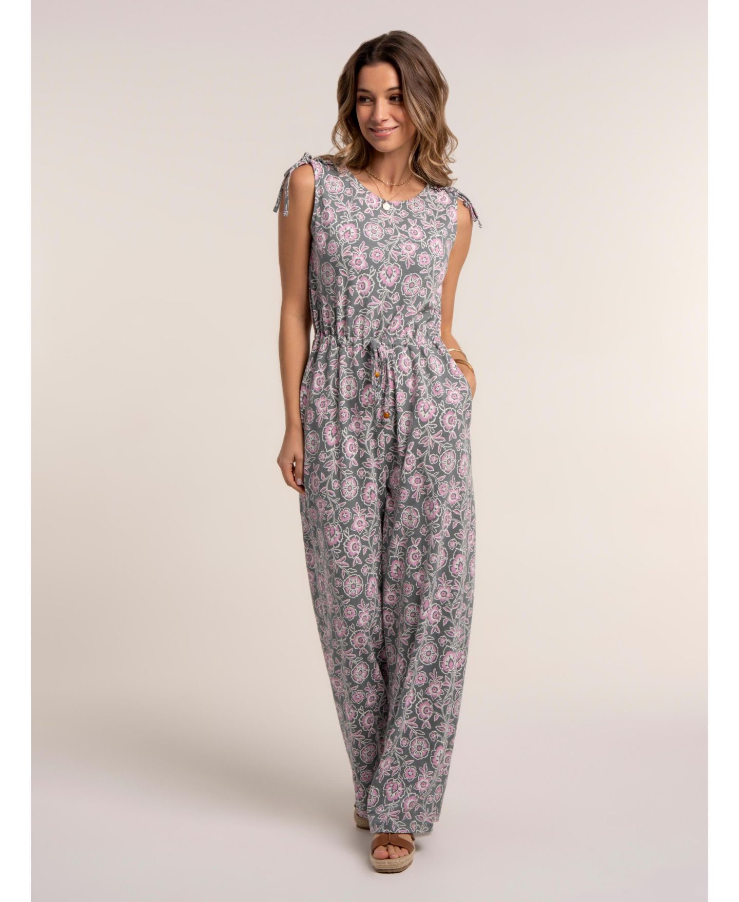 Женский комбинезон Brakeburn Sari Jumpsuit, цвет: Хаки — фото 6