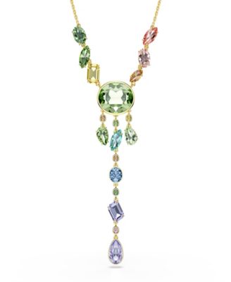 Gold-Tone Plated Gema Y Necklace