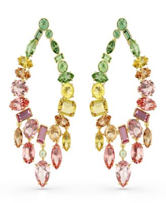 Gold-Tone Plated Gema Drop Earrings