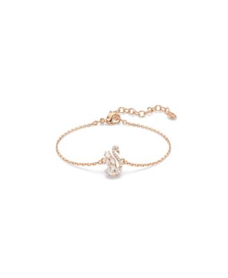 Rose Gold-Tone Plated Swan Bracelet