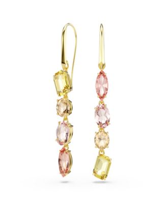 Gold-Tone Plated Gema Drop Earrings