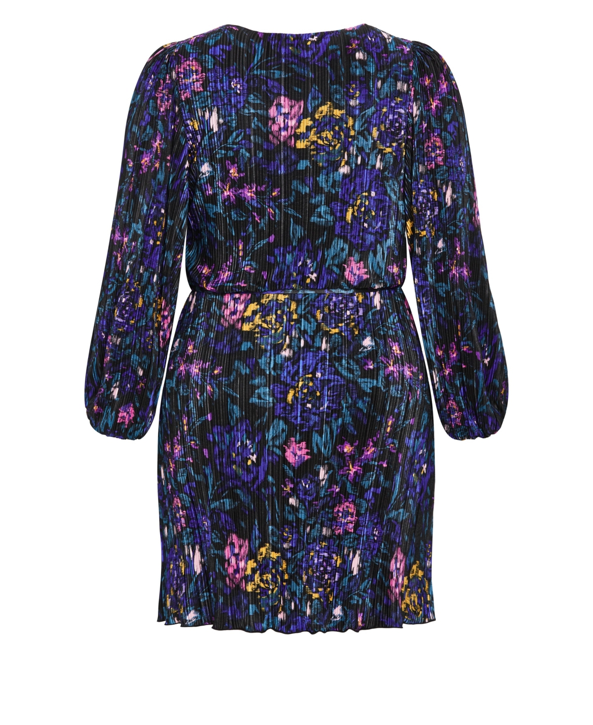 City Chic Women's Kira Etched Print Wrap Mini Dress