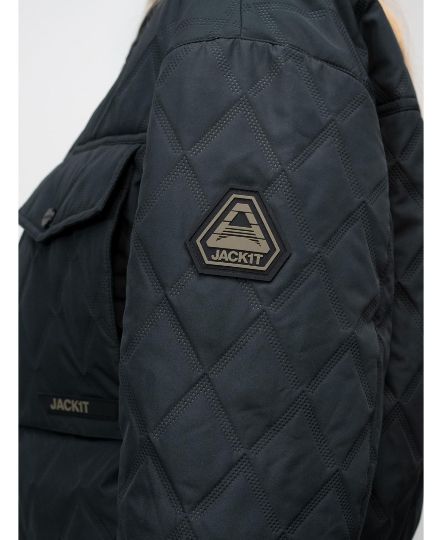 Женская куртка JACK1T Eden Quilted Shirt Jacket, цвет: Чёрный — фото 5
