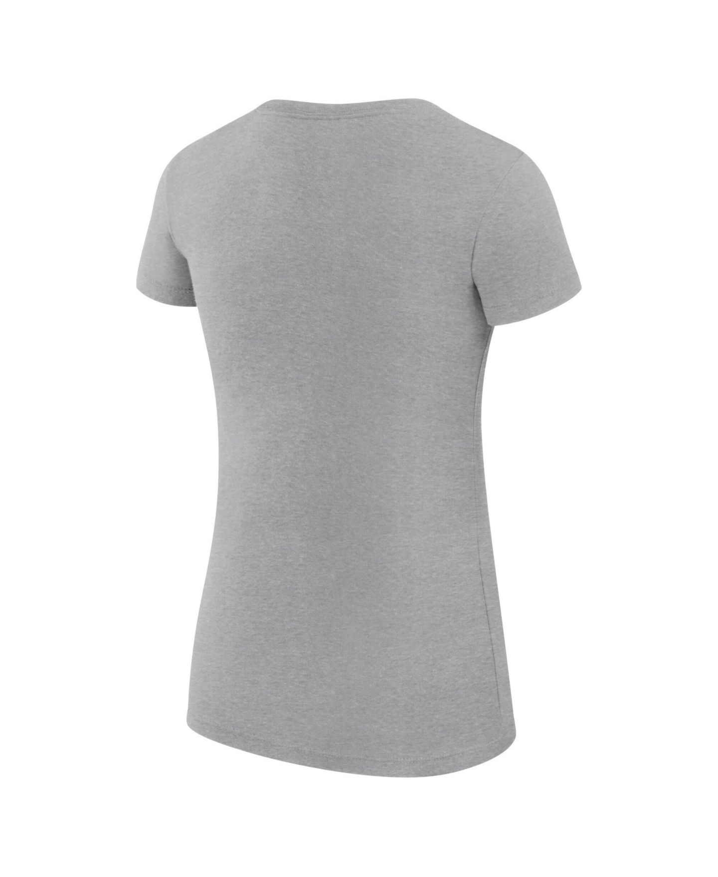 Женская футболка G-III 4Her by Carl Banks Heather Gray New York Knicks Super-Slim Fit Lightweight Filigree Logo — фото 3