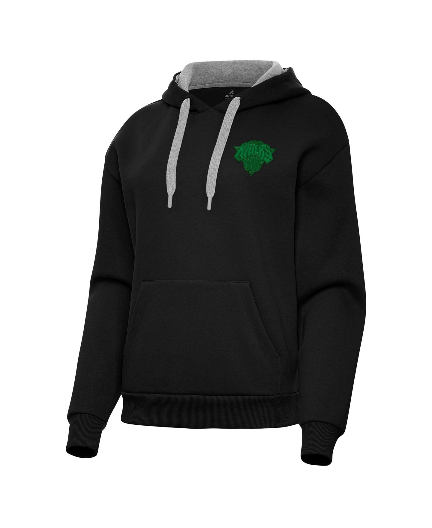 Женское худи Antigua Black New York Knicks St. Patrick's Day Victory Pullover — фото 2