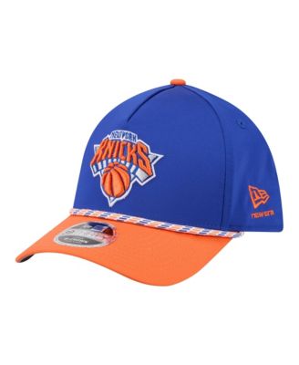 New Era Men's Blue/Orange New York Knicks Rope Two-Tone M-Crown A-Frame ...