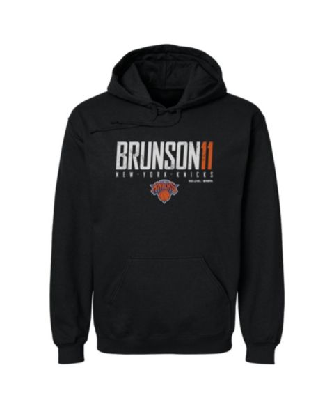Мужское худи 500 Level Jalen Brunson Black New York Knicks Elite Pullover