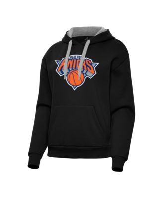 Women's Black New York Knicks Victory Pullover Hoodie