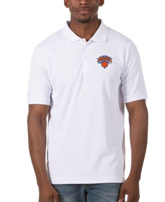 Men's White New York Knicks Legacy Pique Polo Shirt