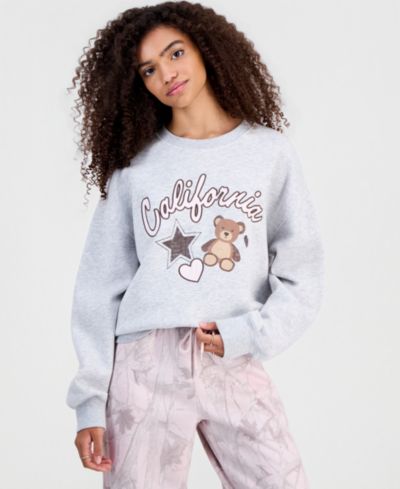 Madden Girl NEW! Juniors' Applique Crewneck Sweatshirt