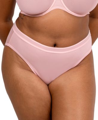 Women's Sheer Mesh High Cut Brief Panty