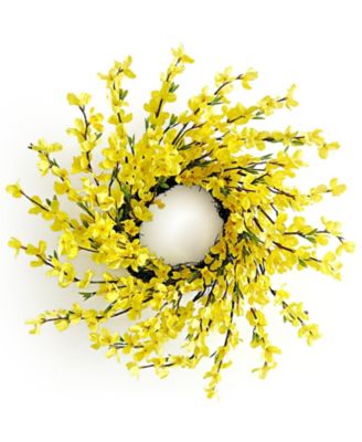 20" Forsythia Grapevine Wreath Farmhouse Decor