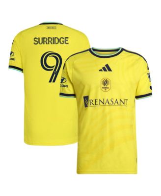 Men's Sam Surridge Yellow Nashville SC 2026 The Reverb Kit On-Field Authentic Patch Jersey