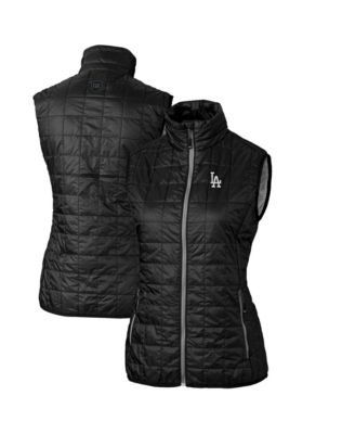 Women's Black Los Angeles Dodgers Rainier PrimaLoft Eco Full-Zip Puffer Vest