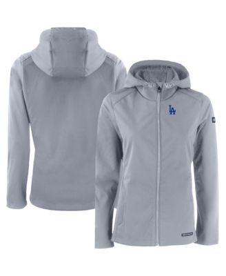 Women's Gray Los Angeles Dodgers Evoke Eco Softshell Full-Zip Jacket