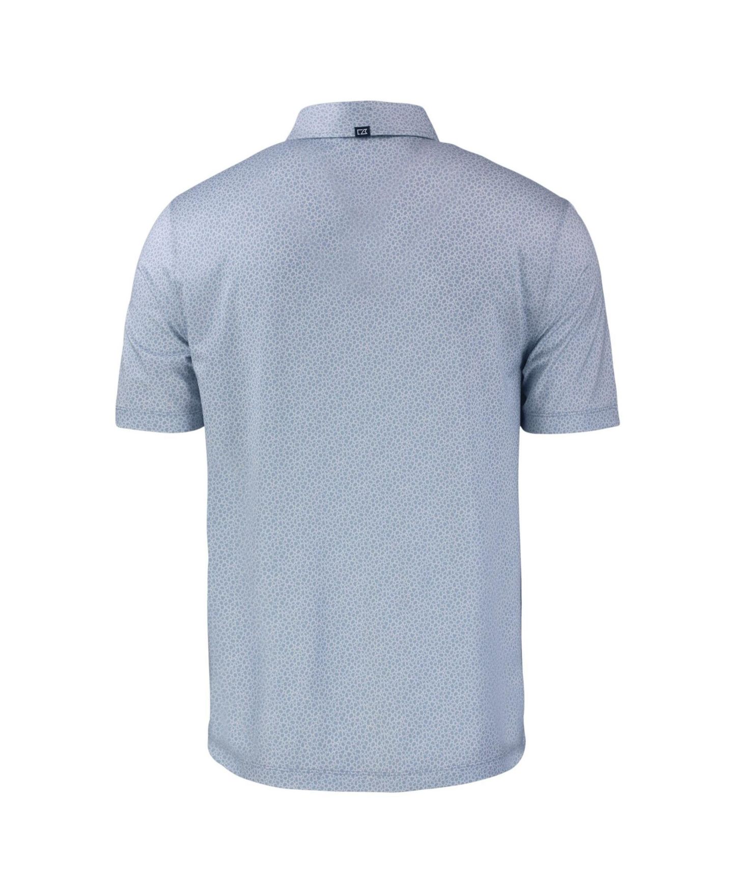 Мужское поло Cutter & Buck Gray New York Yankees Pike Eco Pebble Print Stretch Polo Shirt — фото 3