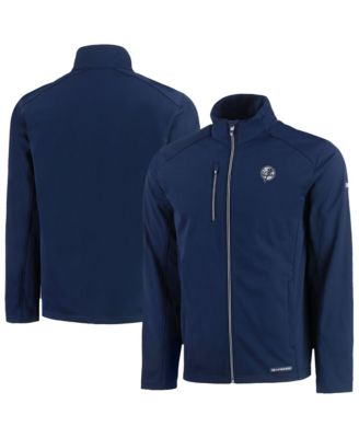 Men's Navy New York Yankees Evoke Eco Softshell Full-Zip Jacket