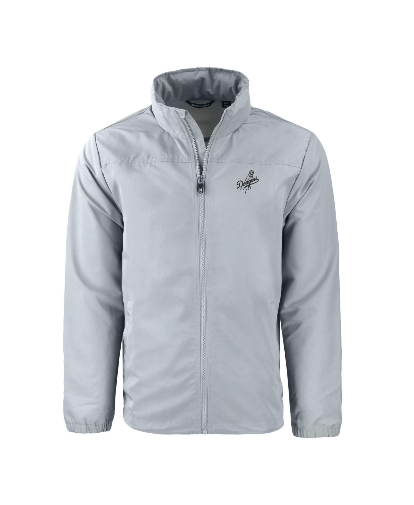 Мужская куртка Cutter & Buck Gray Los Angeles Dodgers Charter Eco Full-Zip Hoodie Jacket — фото 2
