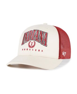 Men's Natural Indiana Hoosiers Drawbridge Trucker Adjustable Hat