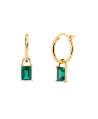 Women's Iris Birthstone Hoops Earing