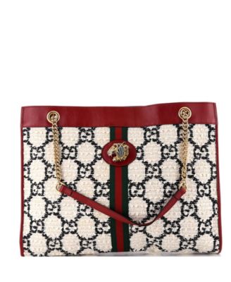 Large Rajah Chain Tote GG Tweed