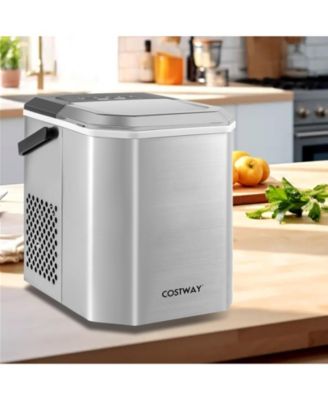 Countertop Ice Maker with Self Cleaning Function for Home Office