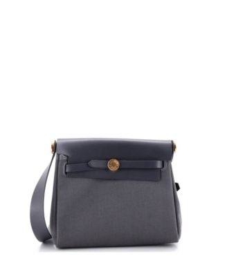 20 Herbag Zip Toile and Leather