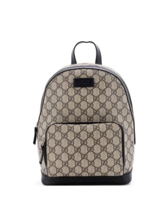 Small Zip Pocket Backpack GG Coated Canvas
