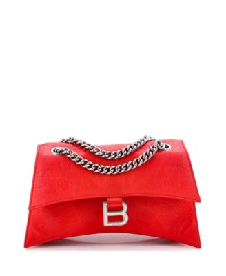 Small Crush Chain Flap Bag Leather