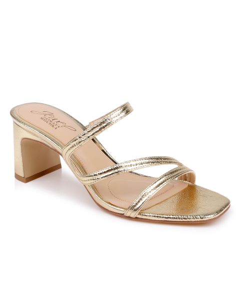 Женские сандалии Jewel Badgley Mischka Zazie Slip-On Dress Sandals, цвет: Золотой лаковый