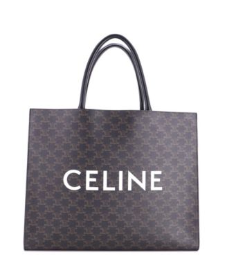 Horizontal Logo Cabas Tote Triomphe Coated Canvas