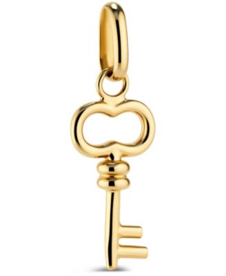 Key Charm Pendant in 14K Gold