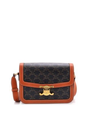 Medium Triomphe Shoulder Bag Triomphe Coated Canvas